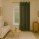 Gardinenschal Ellen blickdicht mit Ösen Anthrazit 140x145 cm