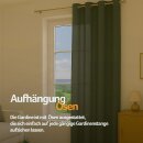 Gardinenschal Ellen blickdicht mit Ösen Anthrazit 140x145 cm