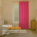 Gardinenschal Ellen blickdicht mit Ösen Pink 140x145 cm