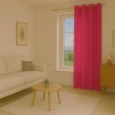 Gardinenschal Ellen blickdicht mit Ösen Pink 140x145 cm