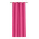 Gardinenschal Ellen blickdicht mit Ösen Pink 140x145 cm