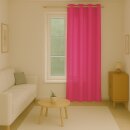 Gardinenschal Ellen blickdicht mit Ösen Pink 140x145 cm