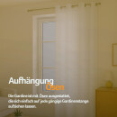 Gardinenschal Ellen blickdicht mit Ösen Weiß 140x175 cm