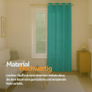 Gardinenschal Ellen blickdicht mit Ösen 140x175 cm Türkis