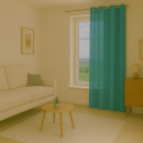 Gardinenschal Ellen blickdicht mit Ösen 140x175 cm Türkis