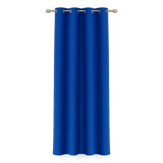Gardinenschal Ellen blickdicht mit Ösen Blau 140x175 cm