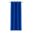 Gardinenschal Ellen blickdicht mit Ösen 140x175 cm Blau