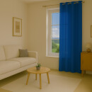 Gardinenschal Ellen blickdicht mit Ösen 140x175 cm Blau