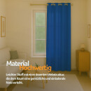 Gardinenschal Ellen blickdicht mit Ösen Blau 140x175 cm