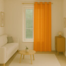 Gardinenschal Ellen blickdicht mit Ösen 140x175 cm Hellorange