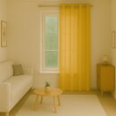 Gardinenschal Ellen blickdicht mit Ösen Gelb 140x175 cm