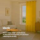 Gardinenschal Ellen blickdicht mit Ösen Gelb 140x175 cm