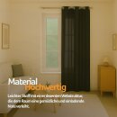 Gardinenschal Ellen blickdicht mit Ösen Schwarz 140x245 cm