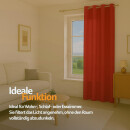 Gardinenschal Ellen blickdicht mit Ösen 140x245 cm Rot