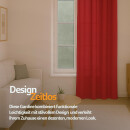 Gardinenschal Ellen blickdicht mit Ösen 140x245 cm Rot