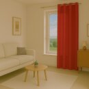 Gardinenschal Ellen blickdicht mit Ösen Rot 140x245 cm