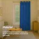 Gardinenschal Ellen blickdicht mit Ösen Blau 140x245 cm