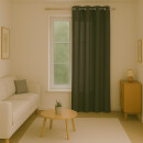 Gardinenschal Ellen blickdicht mit Ösen 140x245 cm Anthrazit