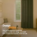 Gardinenschal Ellen blickdicht mit Ösen Anthrazit 140x245 cm