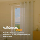 Gardinenschal Ellen blickdicht mit Ösen 140x245 cm Hellgrau