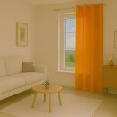 Gardinenschal Ellen blickdicht mit Ösen Hellorange 140x245 cm