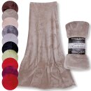 Kuscheldecke "Cashmere Touch" Wohndecke beere - himmbeere-130x170cm