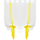 Raffgardine mit Schlaufen - 80x160 cm - "Gelb"