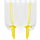 Raffgardine mit Schlaufen - 80x160 cm - "Gelb"