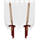 Raffgardine mit Schlaufen - 100x160cm - "Braun"