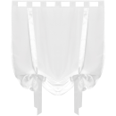 Raffgardine mit Schlaufen - 120x160 cm - "Weiß"