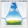 Gardinenset mit Schlaufen "Skyline" Landhausstil 140x120 cm - Blau