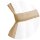 Gardinenset mit Schlaufen "Skyline" Landhausstil 140x120cm - Beige