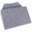 Badewannen Kissen mit Saugnäpfen 15 x 24cm - Grau