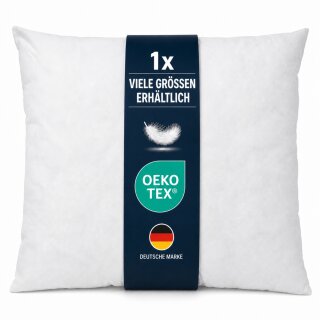 Füllkissen 30x30cm Innenkissen mit Entenfedern für Dekokissen
