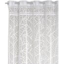 Dekoschal Jacquard 140x235cm Maylin - weiß