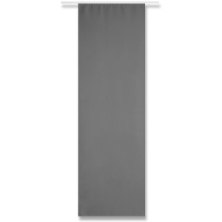 Flächenvorhang Alessia dunkelgrau - anthrazit ohne Technik