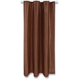 Dekoschal Alessia Universalband braun - schokobraun 140x145cm