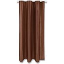 Dekoschal Alessia Universalband braun - schokobraun 140x145cm