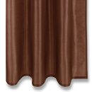 Dekoschal Alessia Universalband braun - schokobraun 140x145cm