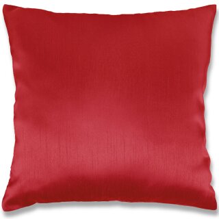 Kissenhülle Alessia rot - salsa 40x40cm mit Füllkissen