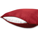 Kissenhülle Alessia rot - salsa 40x40cm mit Füllkissen
