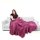 Mikrofaser Decke altrose - pflaume 210x280cm