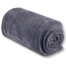 Mikrofaser Decke anthrazit - dunkelgrau 220x240cm