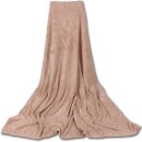 Mikrofaser Decke beige - creme 70x100cm