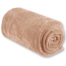 Mikrofaser Decke beige - creme 70x100cm