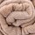 Mikrofaser Decke beige - creme 70x100cm