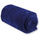Mikrofaser Decke blau - mittelblau 70x100cm
