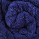 Mikrofaser Decke blau - mittelblau 70x100cm