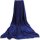 Mikrofaser Decke blau - mittelblau 70x100cm