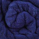 Mikrofaser Decke blau - mittelblau 130x170 cm